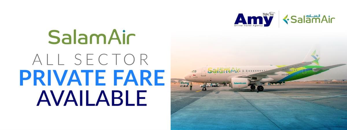 SalamAir Special Fares Available on ALL SECTORS